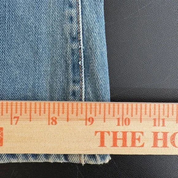 Y2K Hollister Boot Cut Flare Jeans Womens 8R Lace Up Fly Floral Embroidered RARE - Picture 15 of 16